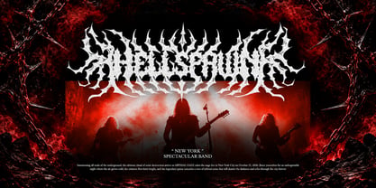 Black Halloween Font Poster 2