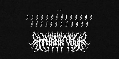 Black Halloween Font Poster 9