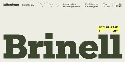 Brinell Font Poster 1