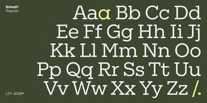 Brinell Font Poster 3