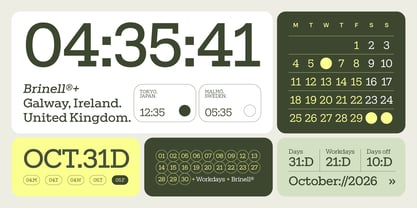 Brinell Font Poster 13