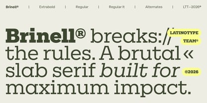 Brinell Font Poster 11