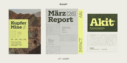 Brinell Font Poster 7