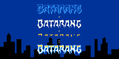 Batarang Font Poster 3