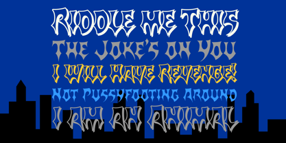 Batarang Font Poster 5