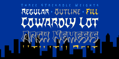 Batarang Font Poster 2
