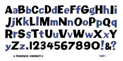 Phoenix Chunky Font Poster 4