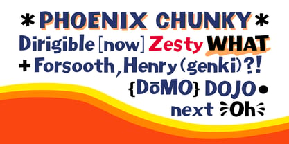 Phoenix Chunky Font Poster 2