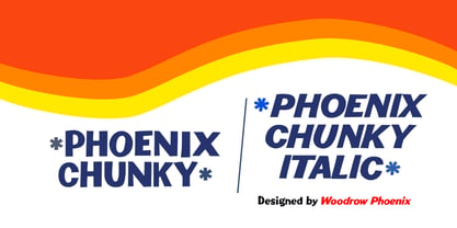 Phoenix Chunky Font Poster 1