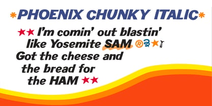 Phoenix Chunky Font Poster 5