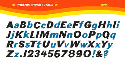 Phoenix Chunky Font Poster 6