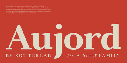 Aujord Font Poster 1