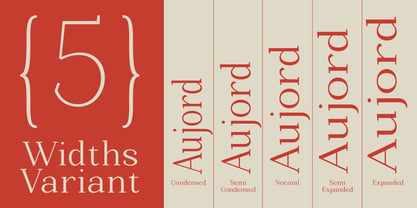 Aujord Font Poster 3