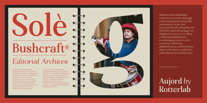 Aujord Font Poster 12