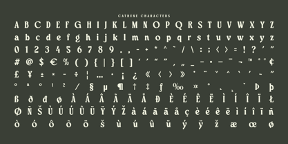 Cathune Font Poster 9