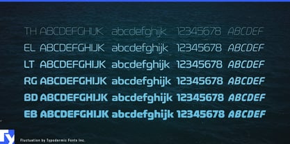Fluctuation Font Poster 6