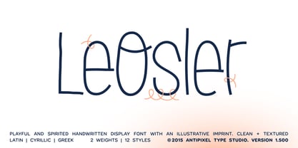 LeOsler Font Poster 1