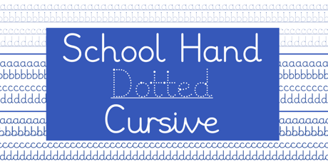Cursive Font For Primary School