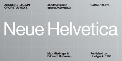 Neue Helvetica&reg