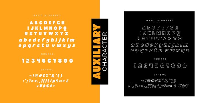 Auxiliary Font Poster 8