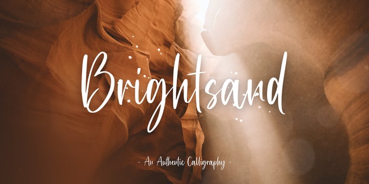 Brightsand Font Poster 1
