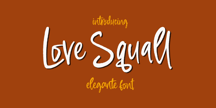 Love Squall Font Poster 1