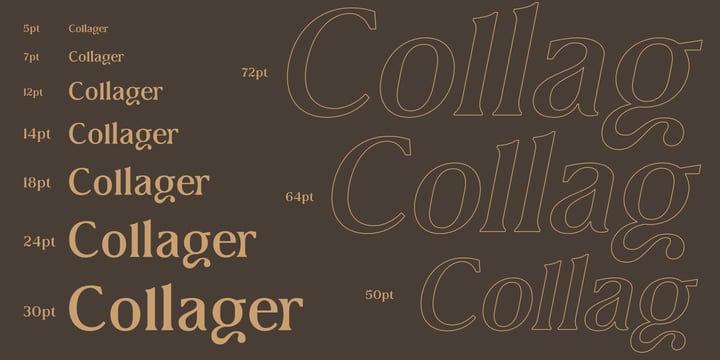 Collager Font Poster 10