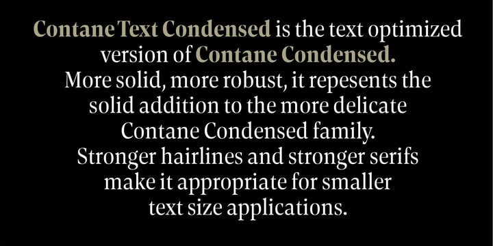 Contane Text Cnd Font Poster 5