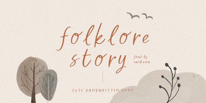 Folklore Story Font Poster 1