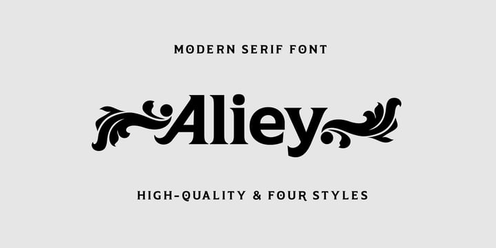 Aliey Font Poster 1