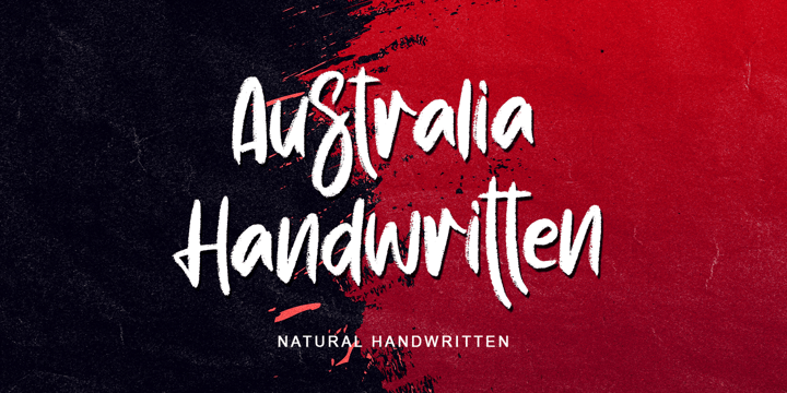 Australia Handwritten Font Poster 1