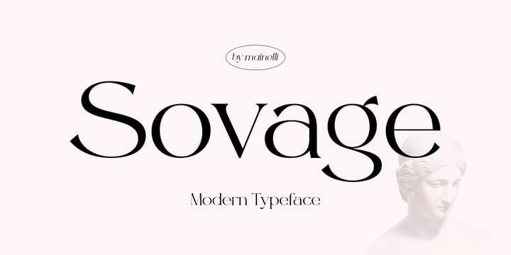 Sovage Font Poster 1