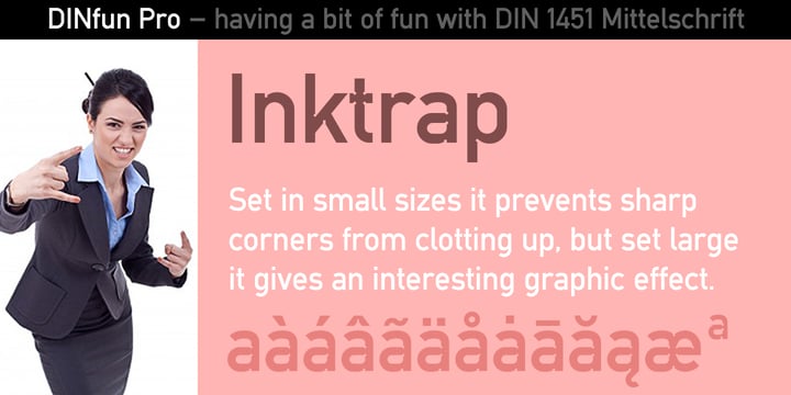 DINfun Pro Removed Font Poster 5