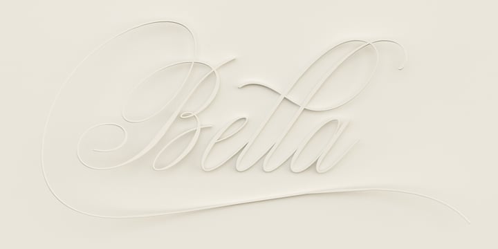 Bellissima Script Pro Font Poster 10