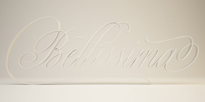 Bellissima Script Pro Font Poster 6