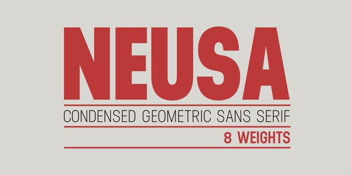 Neusa Font Poster 1