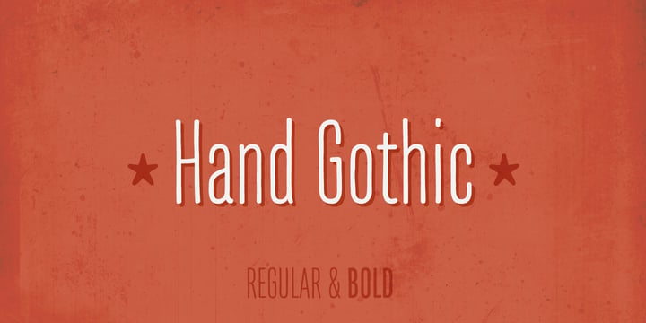 Hand Gothic Font Poster 1
