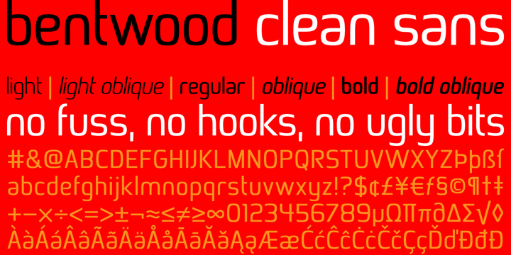 Bentwood Font Poster 1
