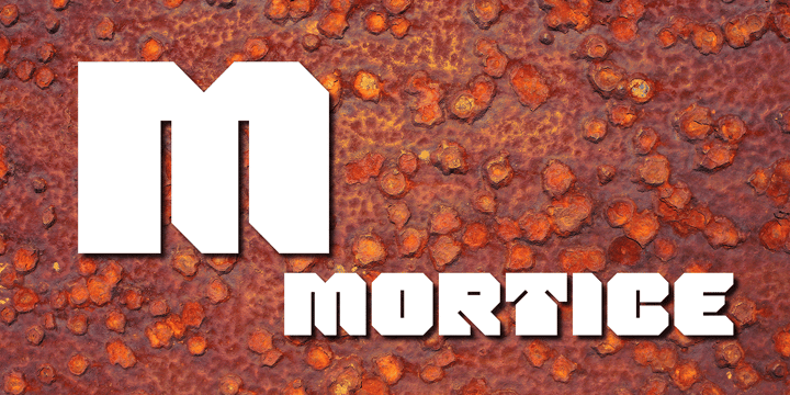 Mortice Font Poster 1