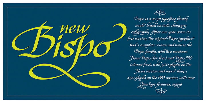 Bispo Font Poster 1