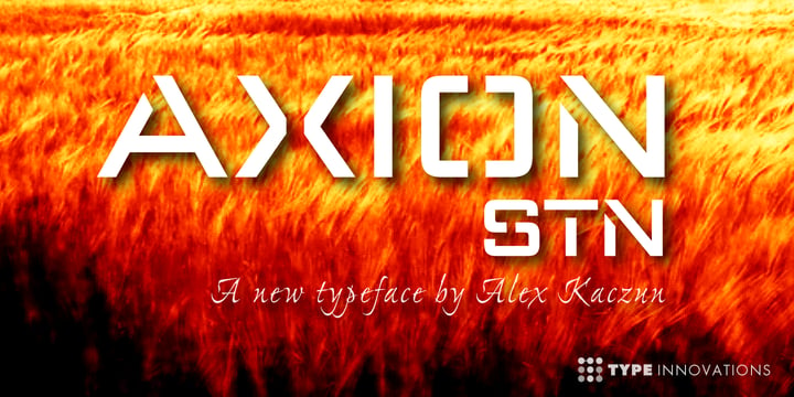 Axion STN Font Poster 1