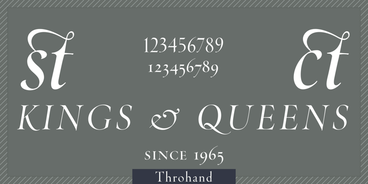 Throhand Font Poster 1