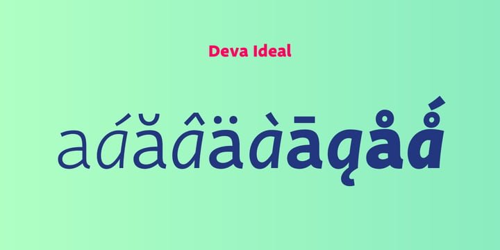 Deva Ideal Font Poster 8