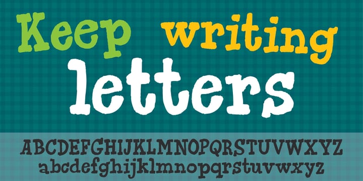 Keep Writing Letters Font Poster 1