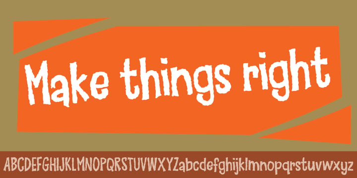 Make Things Right Font Poster 1