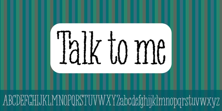 Talk To Me Font Poster 1