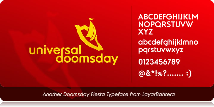 Universal Doomsday Font Poster 1