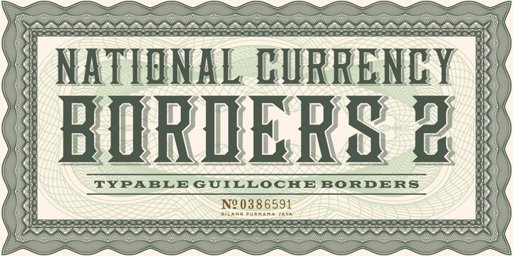 National Currency Font Poster 6