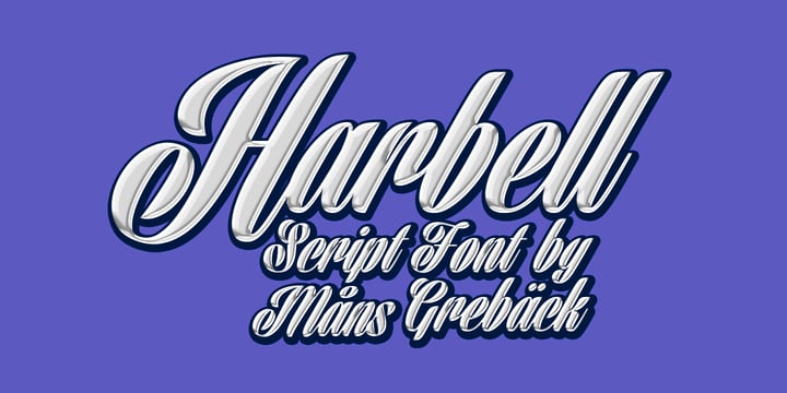 Harbell Font Poster 1