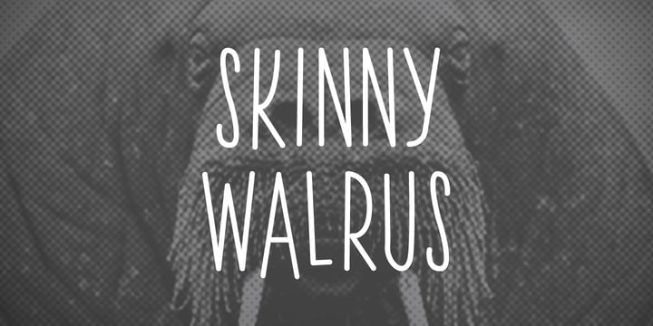 Skinny Walrus Font Poster 1